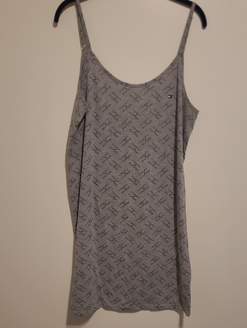 Tommy Hilfiger Light Grey Logo-Print Sleepwear